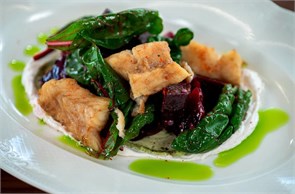 Судак с печеной свеклой 3022