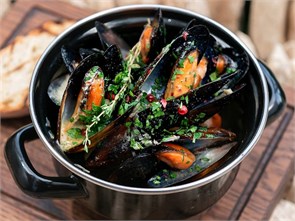 Мидии в соусе блю чиз 3039